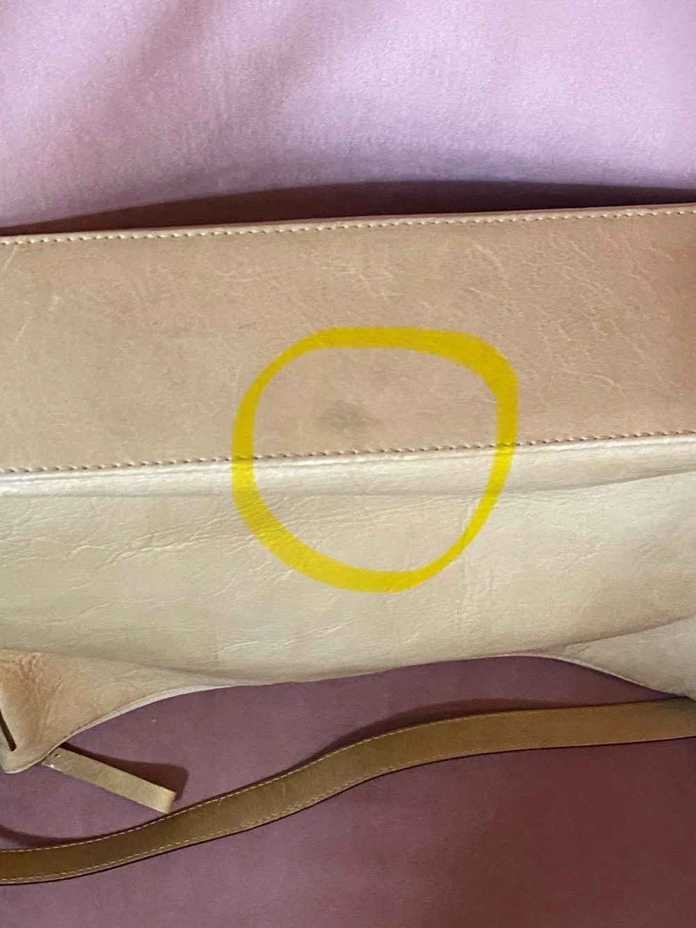 kate spade tan leather shoulder bag